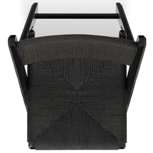 Safavieh Shaylie Paper Cord Folding Dining Chair Black  SFV4118A-SET2