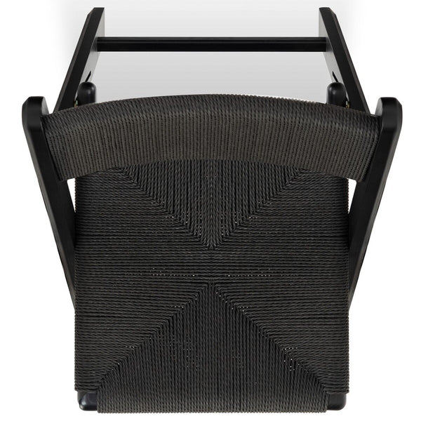 Safavieh Shaylie Paper Cord Folding Dining Chair Black  SFV4118A-SET2