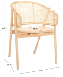 Safavieh Emmy Rattan Back Dining Chair SFV4128B