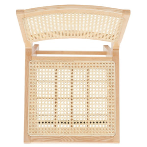 Safavieh Hattie French Cane Counter Stool XII23 Natural Wood / Rattan SFV4139B