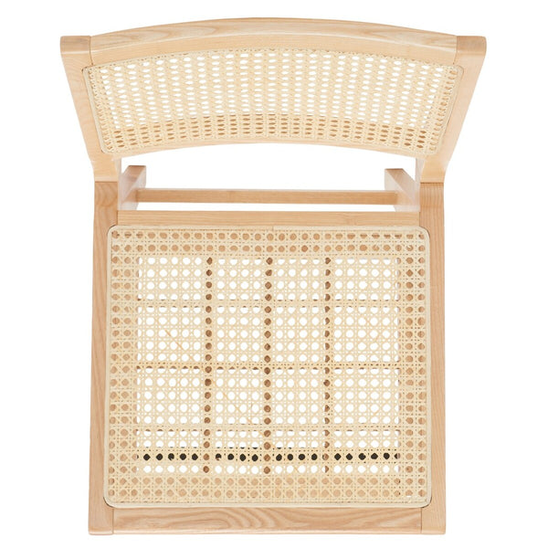 Safavieh Hattie French Cane Counter Stool XII23 Natural Wood / Rattan SFV4139B