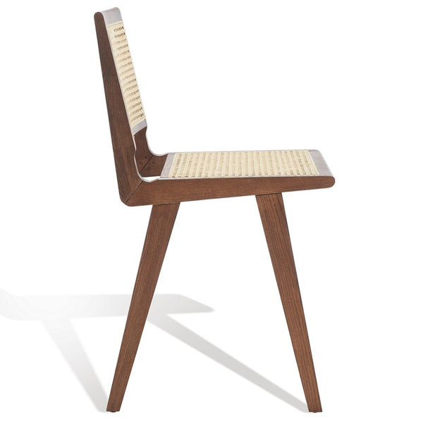 Safavieh Hattie French Cane Counter Stool XII23 Walnut / Natural Wood / Rattan SFV4139D