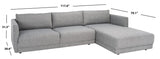 Safavieh Ludovic Contemporary Sofa Dark Grey SFV4517B-2BX