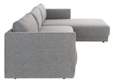 Safavieh Ludovic Contemporary Sofa Dark Grey SFV4517B-2BX