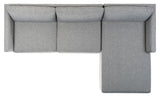 Safavieh Ludovic Contemporary Sofa Dark Grey SFV4517B-2BX