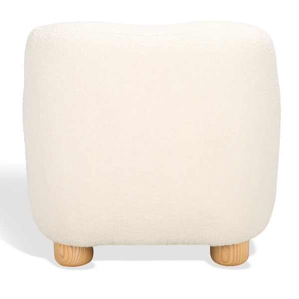 Safavieh Dyanna Boucle Accent Chair Ivory / Natural SFV4600A