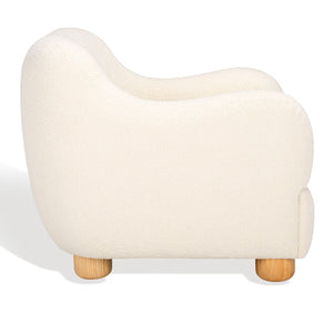 Safavieh Dyanna Boucle Accent Chair Ivory / Natural SFV4600A