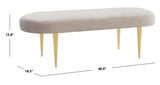 Safavieh Corinne Velvet Oval Bench SFV4704D