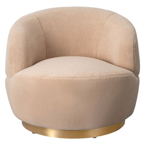 Safavieh Flynn Faux Lamb Wool Swivel Chair SFV4739B