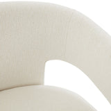 Safavieh Roseanna Modern Accent Chair Ivory 28.5 IN W x 27.2 IN D x 30.7 IN H