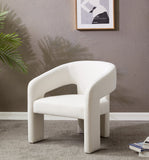 Safavieh Roseanna Modern Accent Chair Ivory 28.5 IN W x 27.2 IN D x 30.7 IN H