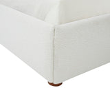 Safavieh Callahan Boucle King Bed Ivory SFV4801A-K-2BX