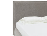 Safavieh Callahan Boucle King Bed XII23 Light Grey Wood / Fabric / Foam  SFV4801B-K-2BX