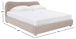 Safavieh Beccarose Boucle King Bed SFV4811C-K-2BX