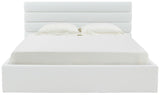 Safavieh Jaybella Low Profile Tufted Queen Bed XII23 Ivory Wood / Fabric / Foam SFV4828A-Q-2BX