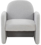 Safavieh Patsy Chiclet Accent Chair Light Grey Wood / Fabric / Foam SFV4829A