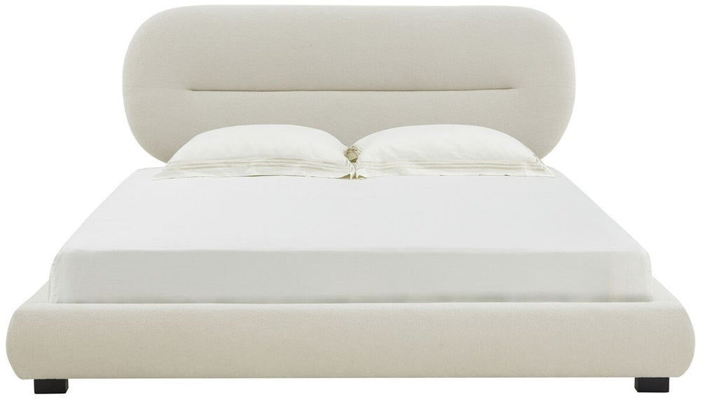 Safavieh Thalia Oval Headboard King Bed Cream SFV4845A-K-2BX