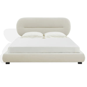 Safavieh Thalia Oval Headboard King Bed Cream SFV4845A-K-2BX