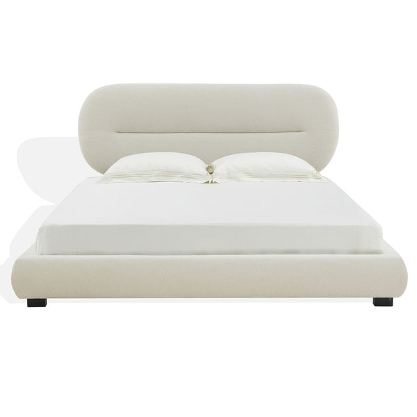 Safavieh Thalia Oval Headboard King Bed Cream SFV4845A-K-2BX