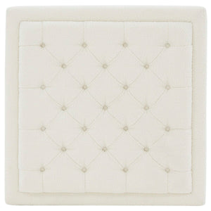 Safavieh Rosealina Tufted Boucle Ottoman XII23 Ivory Fabric / Wood SFV5014C