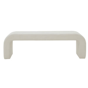 Safavieh Caralynn Cordoroy Bench Cream SFV5027O