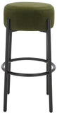 Safavieh Paisleigh Metal Leg Barstool Forest Green / Black SFV5031E