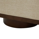 Safavieh Vianna Linen Storage Bench Beige / Walnut SFV5049G