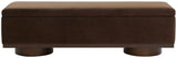 Safavieh Vianna Velvet Storage Bench Dark Brown / Walnut SFV5049H