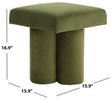 Safavieh Deangelo Velvet Ottoman SFV5085B