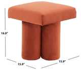 Safavieh Deangelo Velvet Ottoman SFV5085C