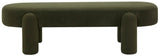 Safavieh Laurence Corduroy Bench Olive 60 IN W x 24 IN D x 16.9 IN H