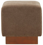 Safavieh Natalya Square Ottoman Dark Brown / Walnut SFV5128C