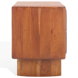 Safavieh Finley 2 Drawer Wood Nightstand Natural SFV5750A