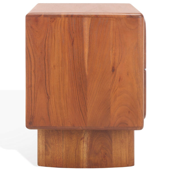 Safavieh Finley 2 Drawer Wood Nightstand Natural SFV5750A