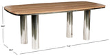 Safavieh Osborn Metal Dining Table Natural / Silver SFV5755A