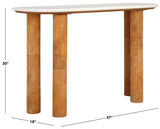 Safavieh Marilynn Marble And Cork Veneer Console Table White / Cork SFV5758A-2BX