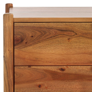 Safavieh Shanti 6 Drawer Wood Dresser Natural / Black SFV5764A