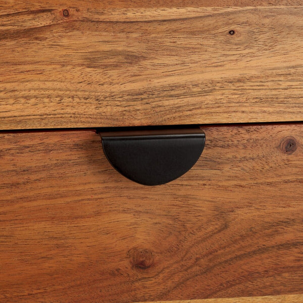 Safavieh Shanti 6 Drawer Wood Dresser Natural / Black SFV5764A