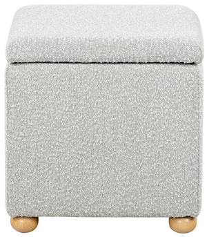 Safavieh Becka Square Boucle Storage Ottoman Grey / Natural SFV6101C