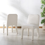 Safavieh Maricelle Boucle Dining Chair Ivory SFV6102A-SET2