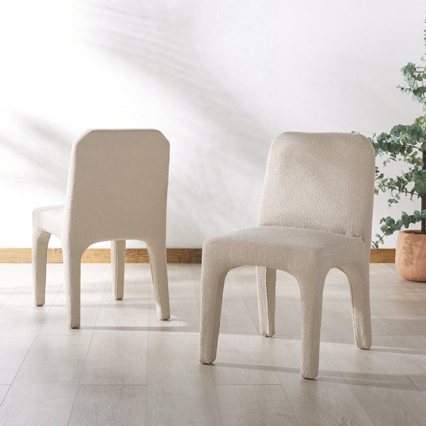 Safavieh Maricelle Boucle Dining Chair Tan SFV6102C-SET2