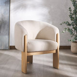 Safavieh Lauricella Barrel Back Dining Chair Tan / Natural SFV6103B