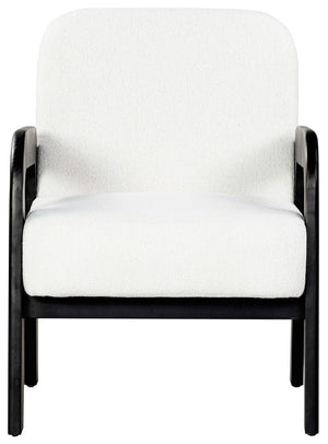 Safavieh Roslina Boucle Accent Chair Ivory / Black SFV6106A