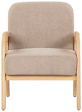 Safavieh Roslina Boucle Accent Chair Light Brown / Natural SFV6106B