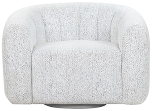 Safavieh Demetri Boucle Swivel Chair White / Black SFV6108A