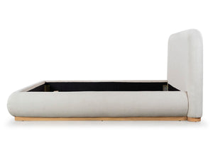 Safavieh Jennabryanna Boucle King Bed Tan / Natural SFV6111A-K-2BX