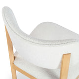 Safavieh Trystan Boucle Dining Chair Ivory / Natural SFV7233A-SET2