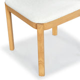 Safavieh Trystan Boucle Dining Chair Ivory / Natural SFV7233A-SET2