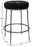 Safavieh Trumen Boucle Counterstool Black Metal / Wood / Foam / Fabric SFV9525B