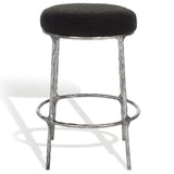 Safavieh Trumen Boucle Counterstool Black Metal / Wood / Foam / Fabric SFV9525B